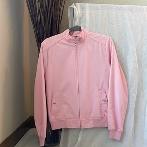 Pink Izod Bomber Jacket (Size Small)